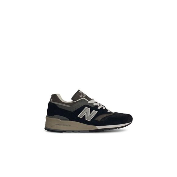New Balance '997' Black Suede Blend Sneakers Men